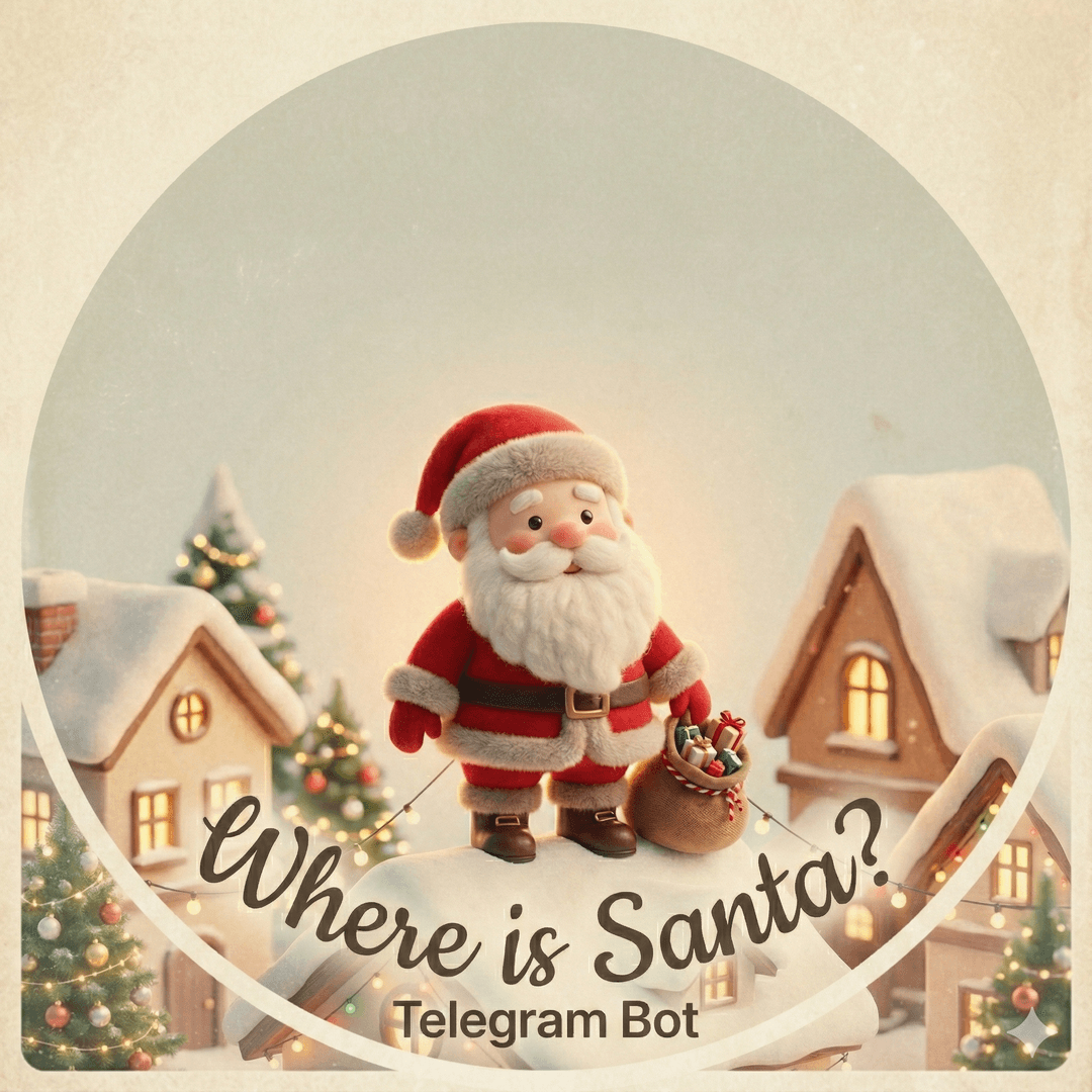 WhereIsSanta? - A Telegram bot that allows you to track Santa's Journey on Christmas Night!