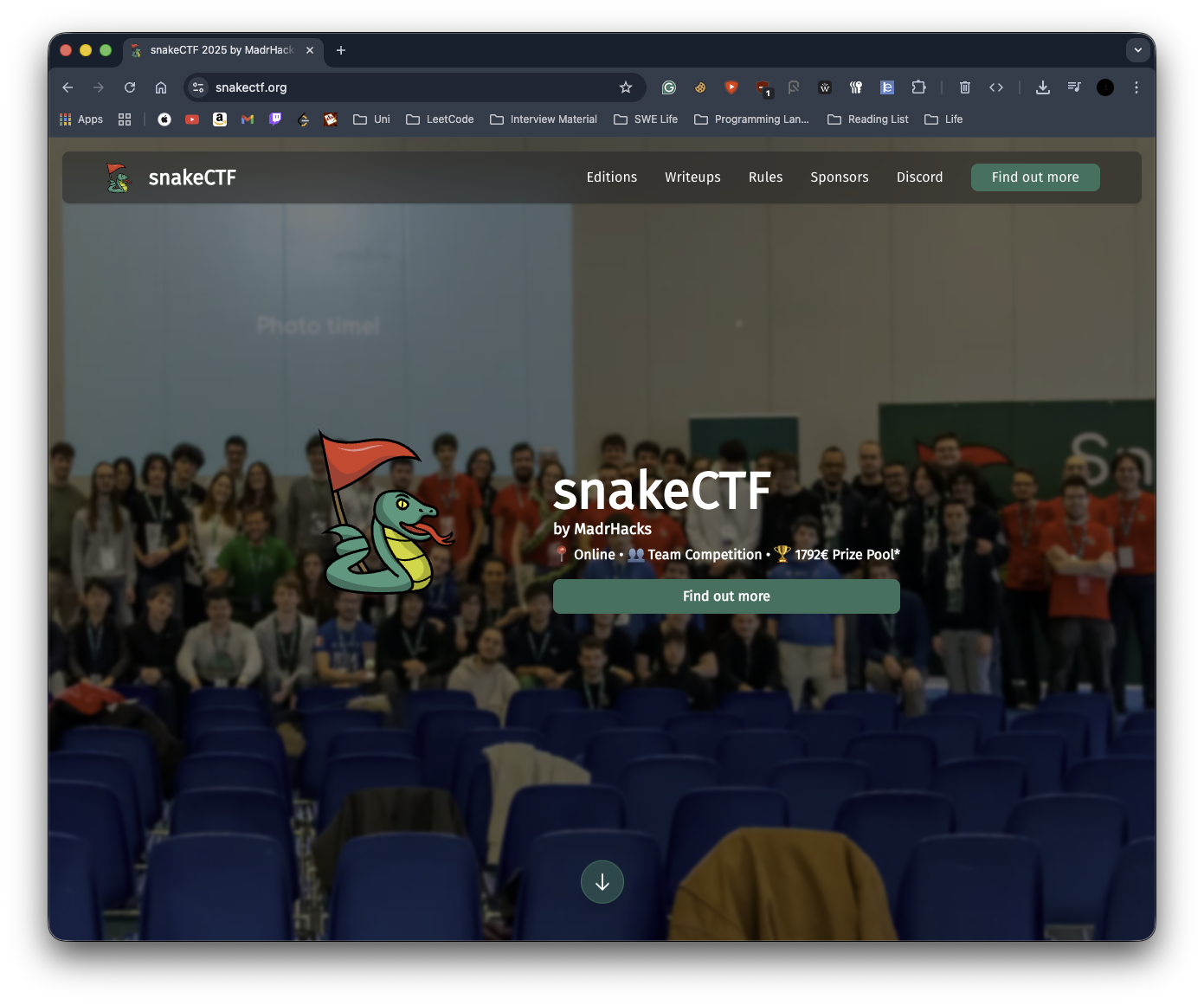 SnakeCTF's Website